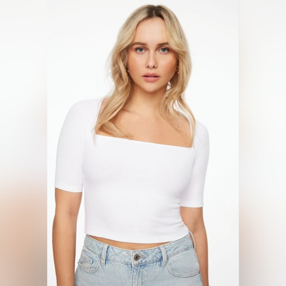 Dynamite Jade Elbow Sleeve Tee NWT